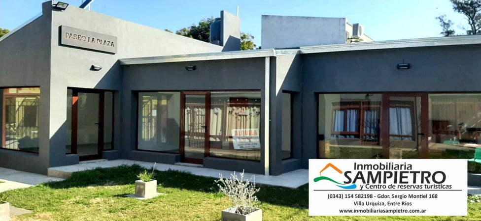 Local comercial frente a la plaza, Villa Urquiza. Paseo la Plaza, local 3.